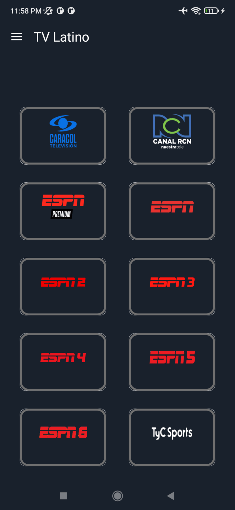 Tv latino app android